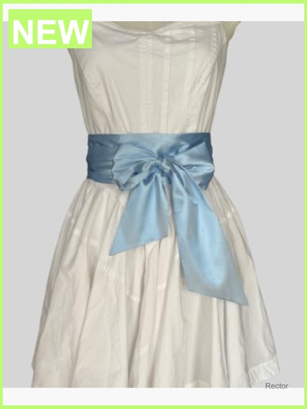 Wide Satin Bow Sash Belt Long Solid Color Wedding Hair Bow Sash - Picture 2 of 5